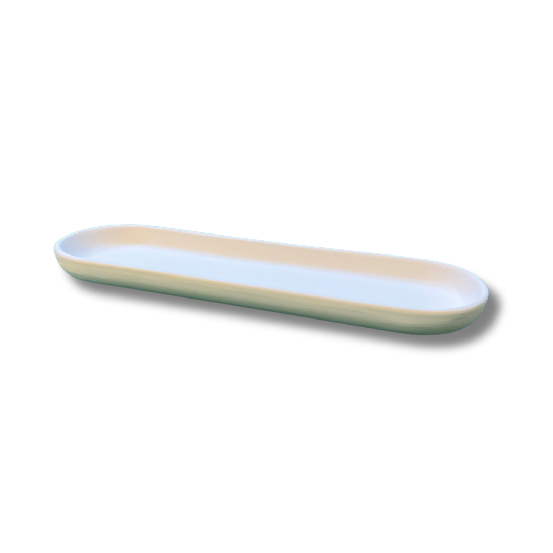 Ceramic to decorate - Oval pocket emptier / Spoon rest