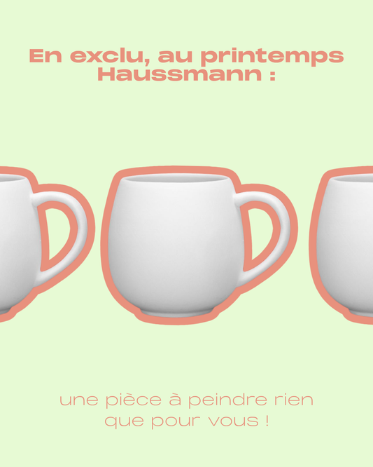 Atelier de peinture sur mug au Printemps Haussmann 🌞🎨