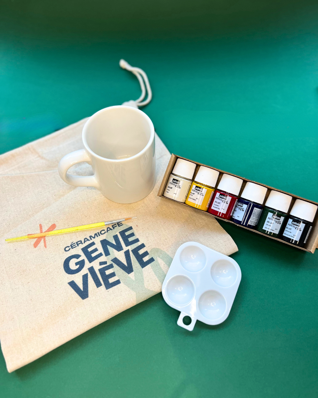 Mug à décorer - Peinture sur émail sans four de potier