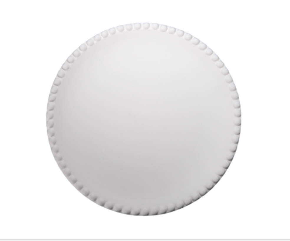 Céramique à décorer - Plat perle