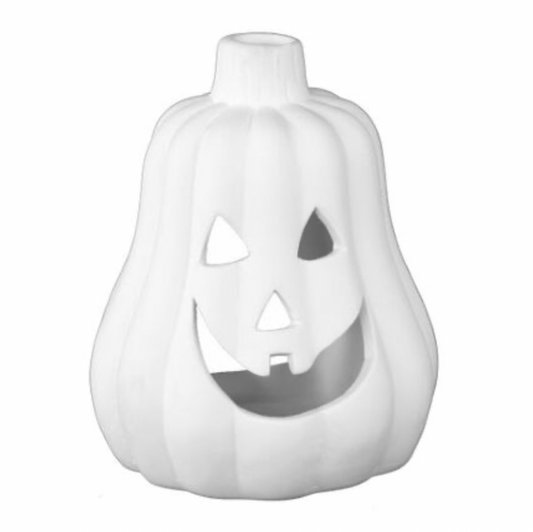 Céramique à décorer -Photophore butternut d'Halloween