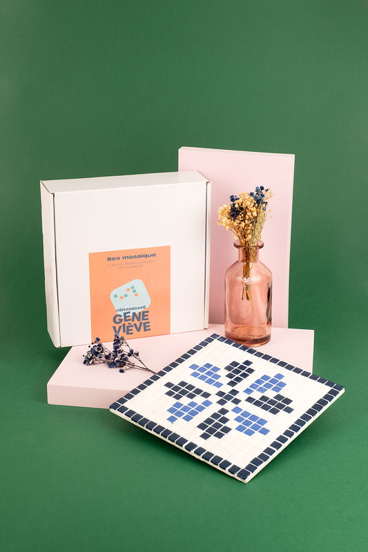 Box dessous de plat en mosaïque