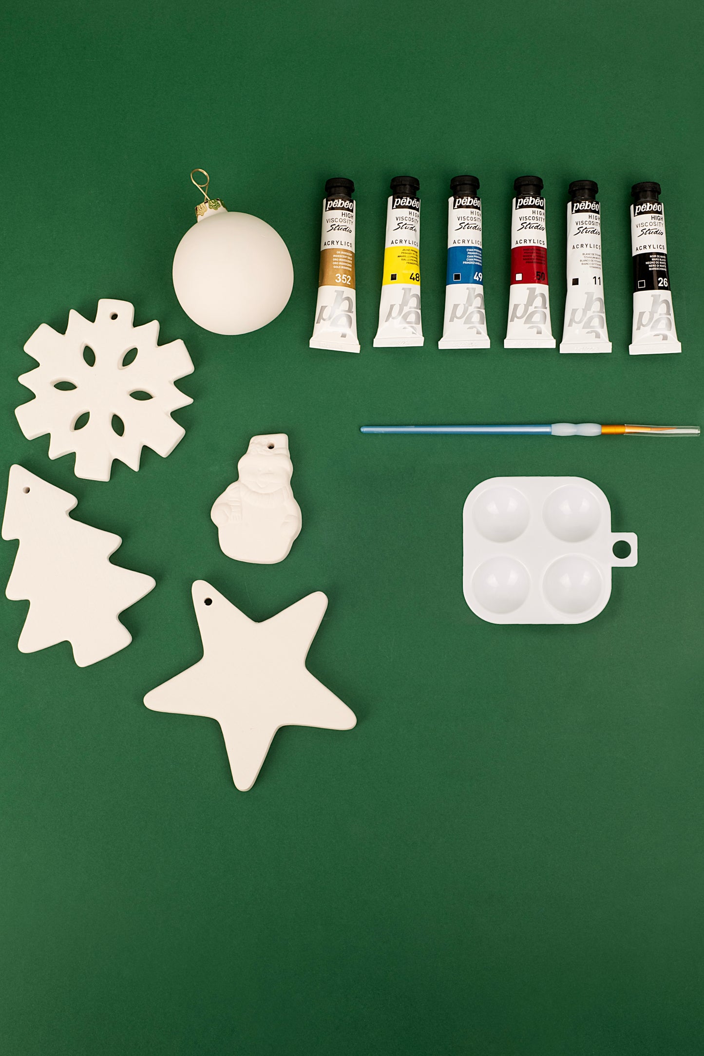 Box Peinture sur céramique - décorations de Noël (sans cuisson)