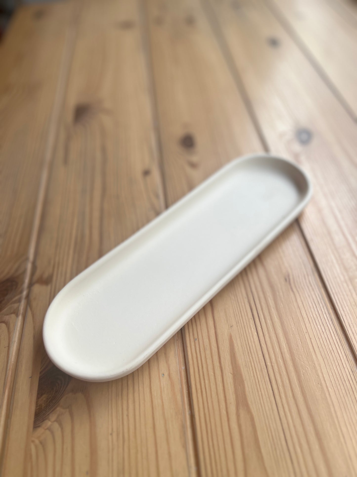 Ceramic to decorate - Oval pocket emptier / Spoon rest