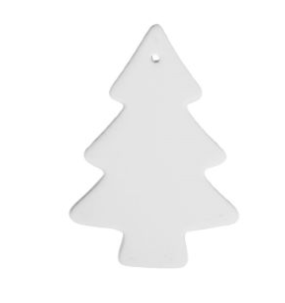 Ceramic to decorate - Christmas tree hanging