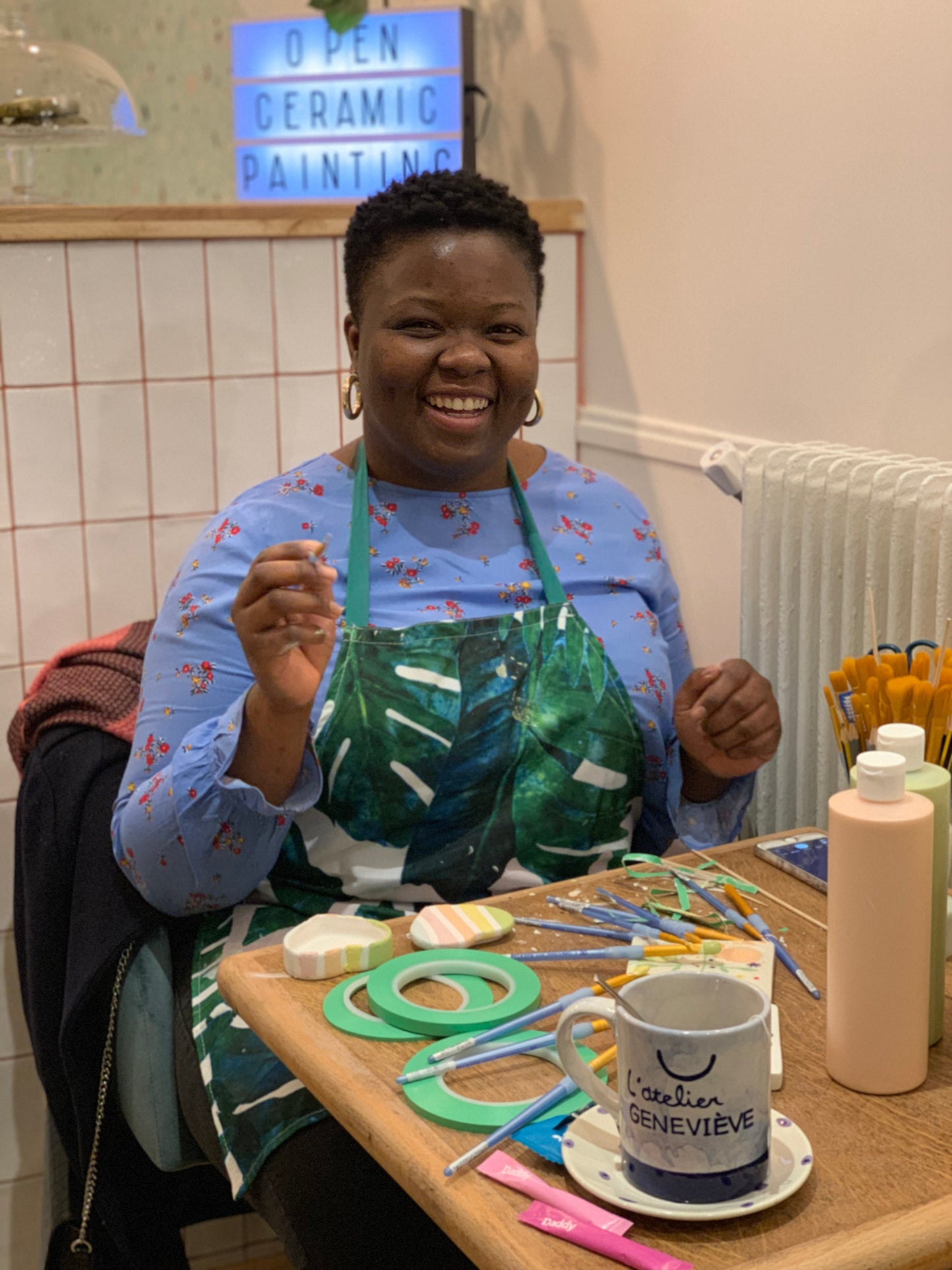 Special students - Ceramic painting workshop - Paris 14