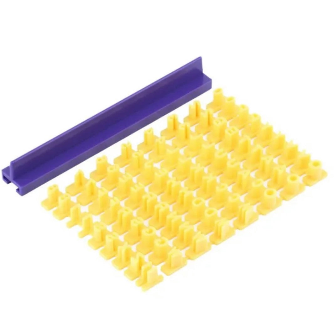 Letter and number stamps for modeling