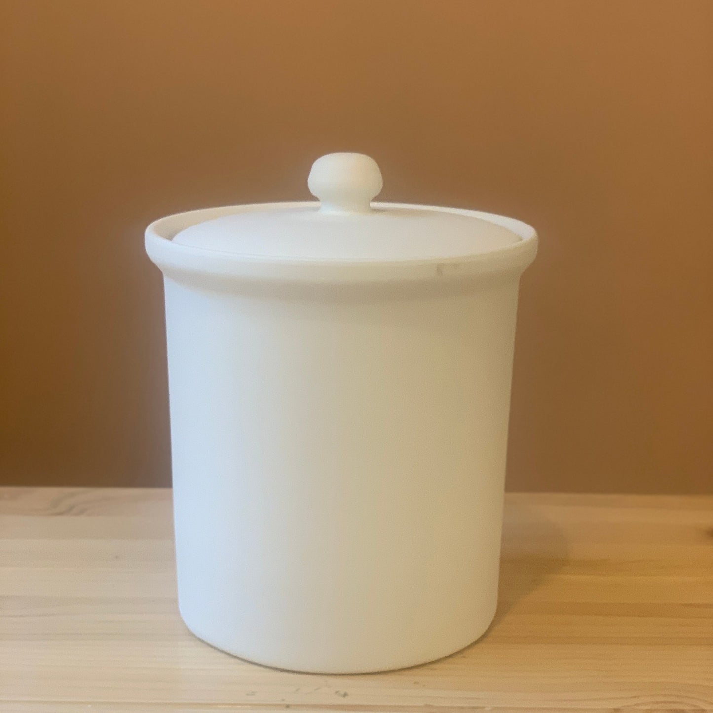 Ceramic to decorate - Small retro carboy with lid