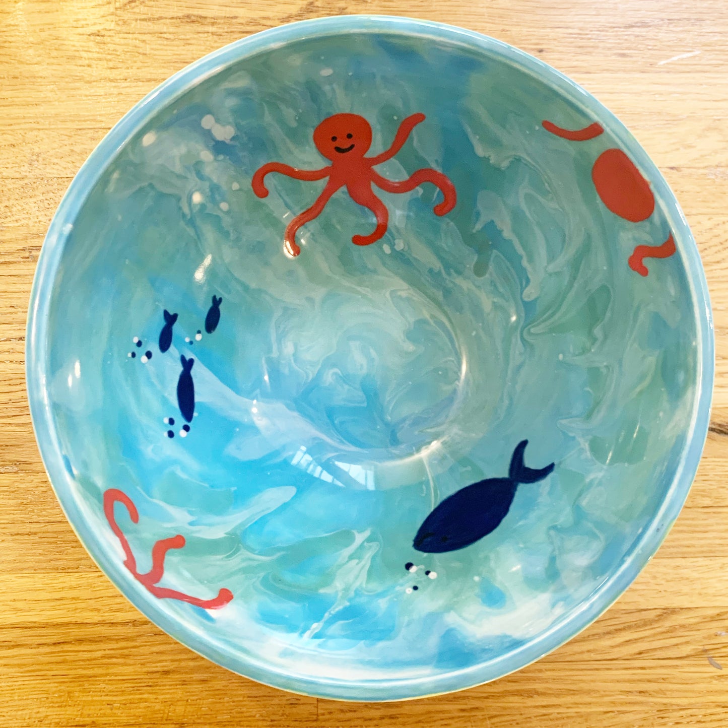 Ceramic to decorate - Coconut salad bowl