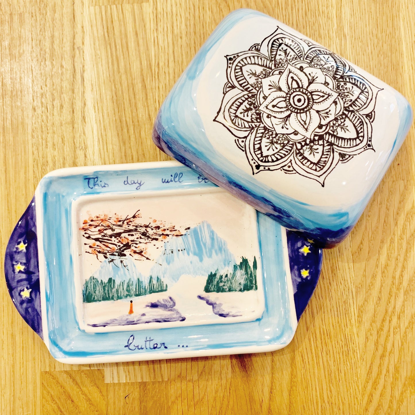Ceramic to decorate - Butter dish