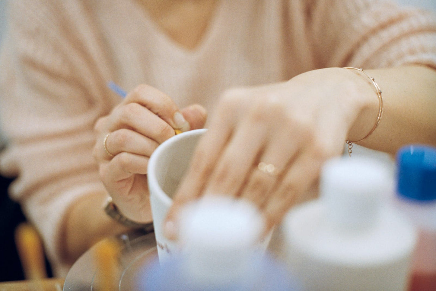 Special students - Ceramic painting workshop - Paris 14