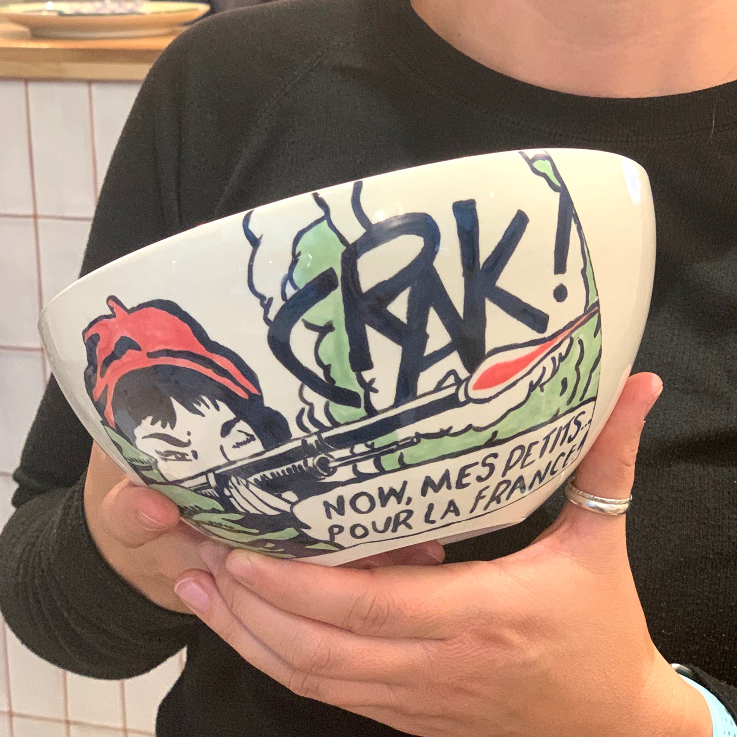 Ceramic to decorate - Coconut salad bowl