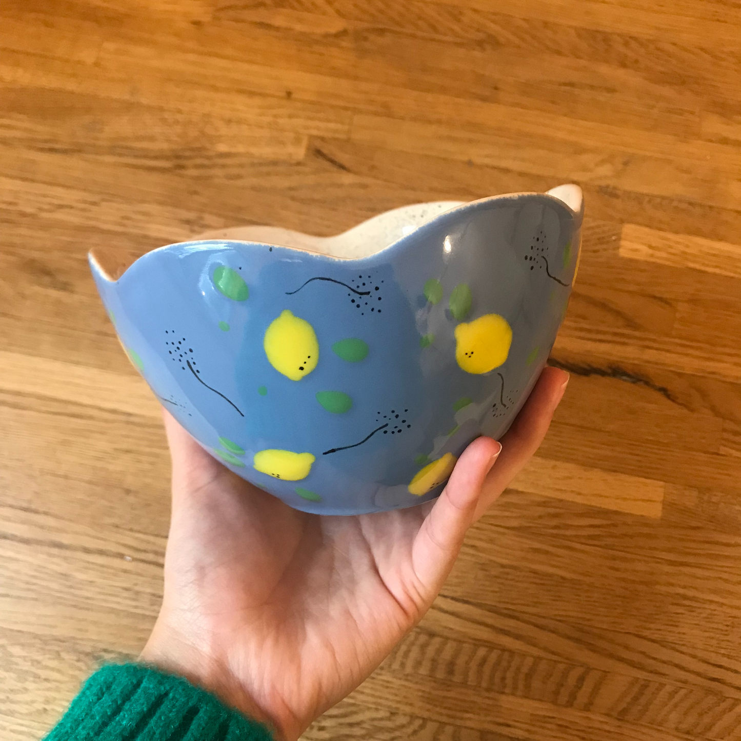 Ceramic to decorate - Lace salad bowl