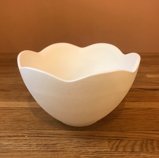 Céramique à décorer - Saladier dentelle