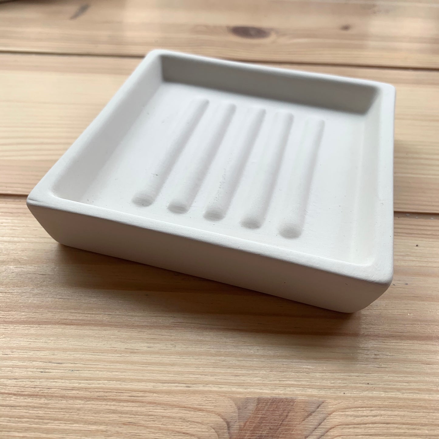 Ceramic to decorate - Square soap dish