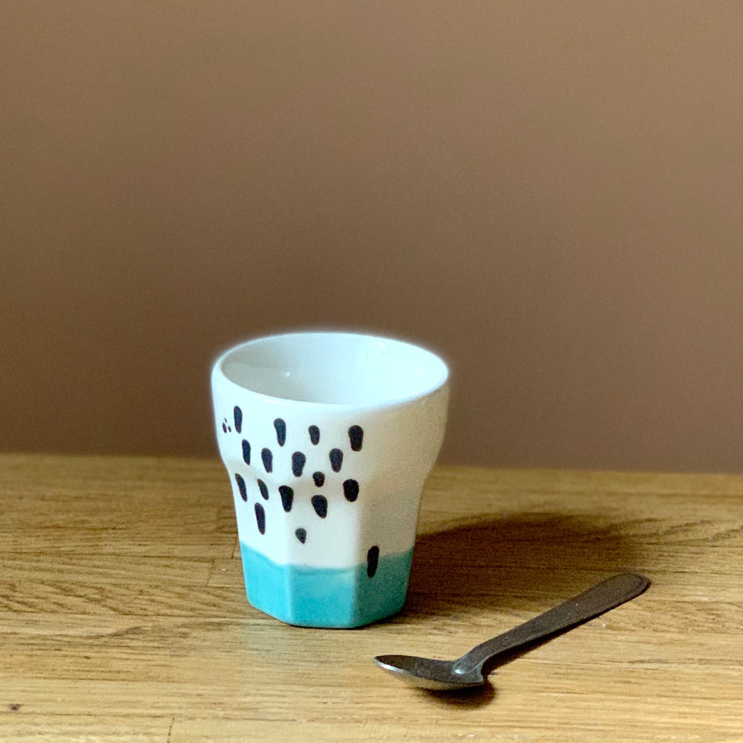 Ceramic to decorate - Faceted shot / Espresso cup