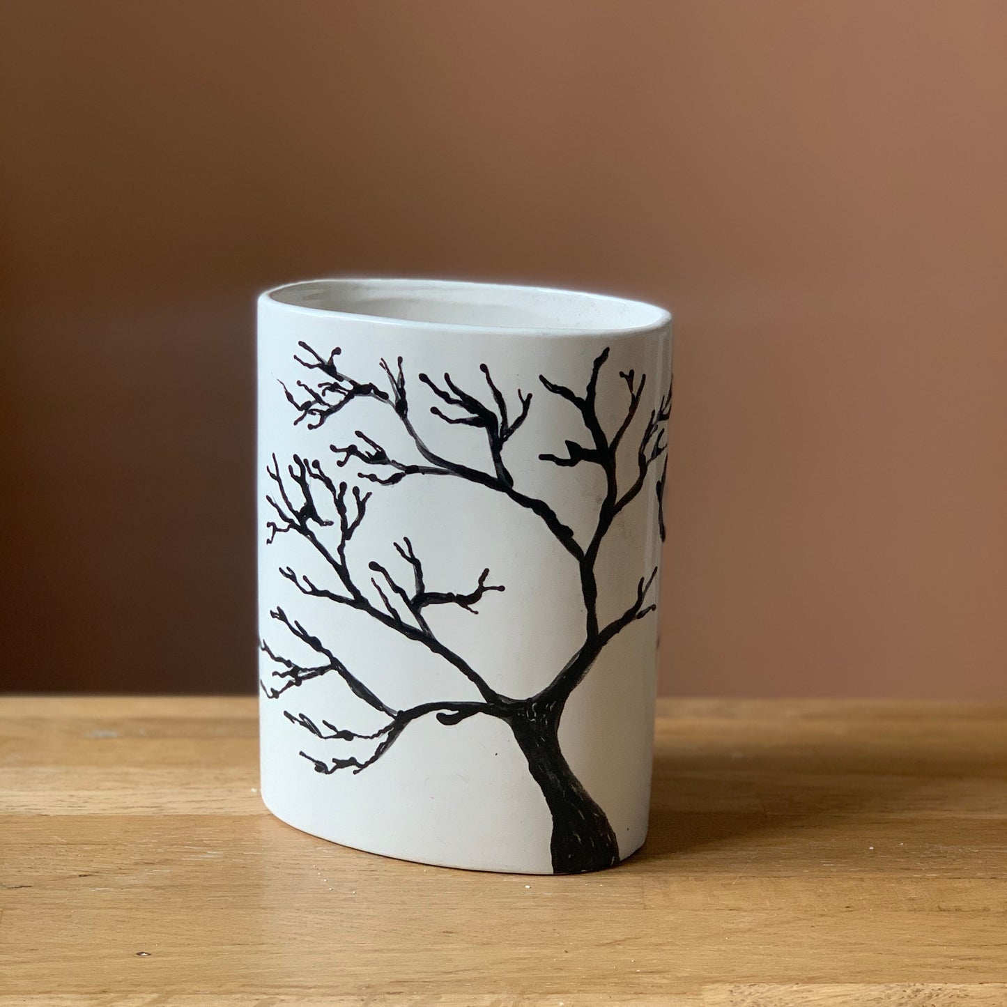Ceramic to decorate - Elliptical Vase