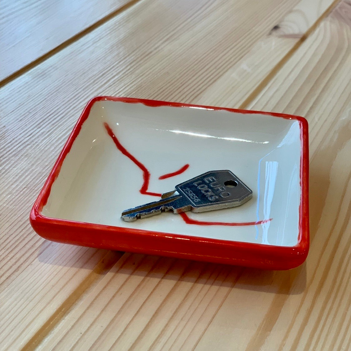 Ceramic to decorate - Flat square empty pocket
