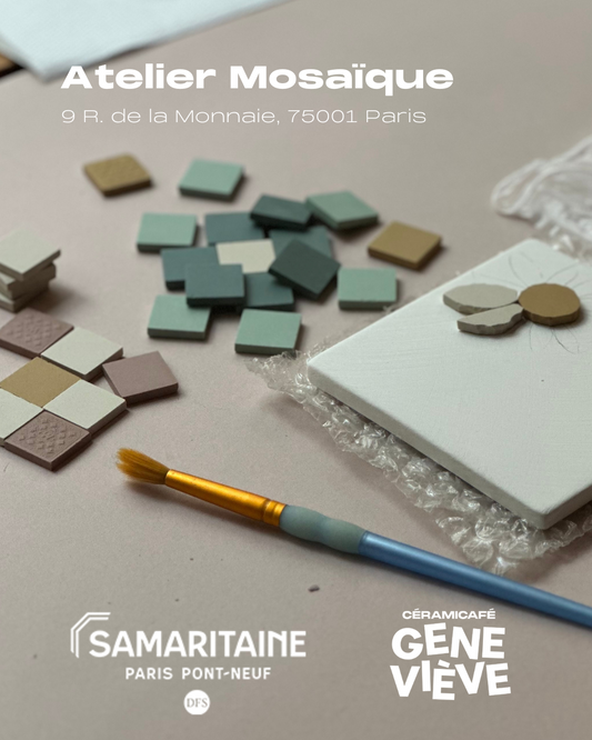 Ateliers de mosaïque avec découpe à la Samaritaine - Samedi 21 décembre !