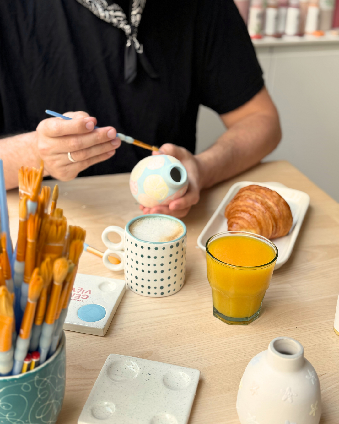 Ceramic Morning: breakfast &amp; ceramic painting - Paris 11