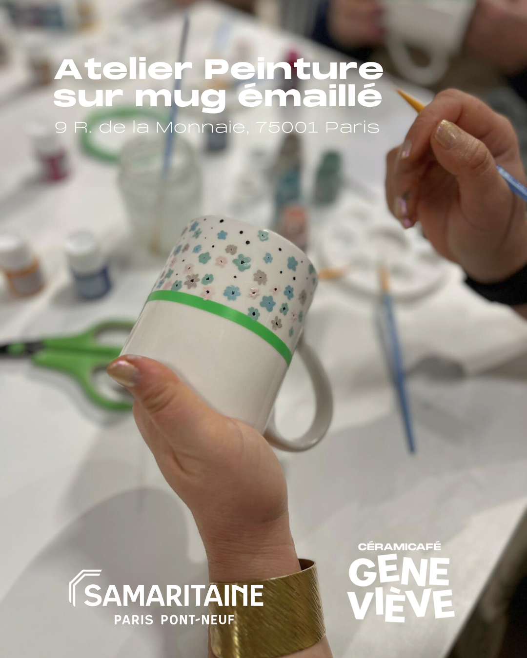 Ateliers de peinture sur mug émaillé à la Samaritaine - Dimanche 24 novembre !