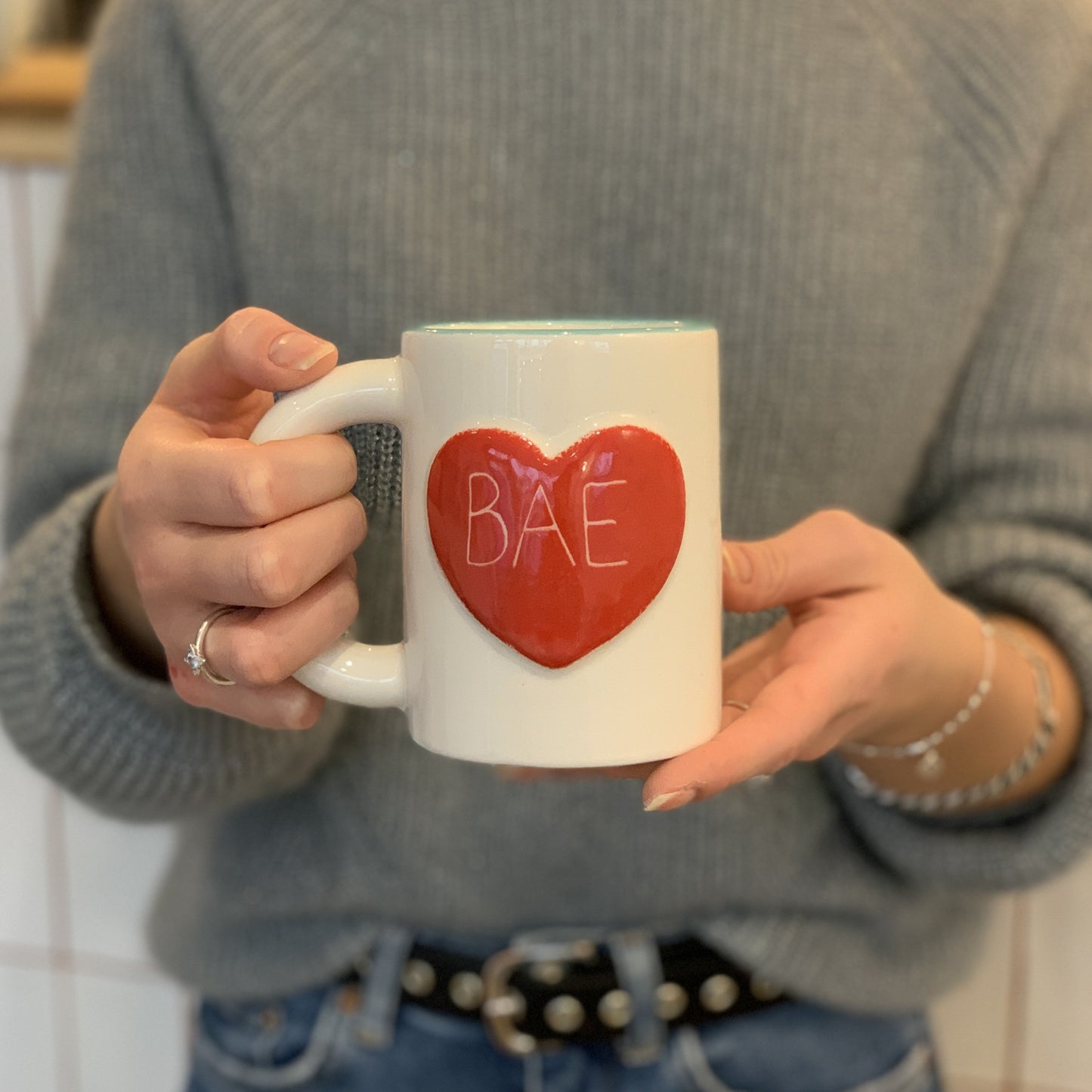 Céramique à décorer - Mug Coeur